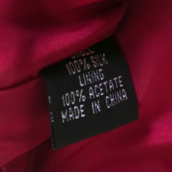 ❤️HP!!!❤️ Adrianna Papell Silk Red Dress- LIKE NEW - Picture 7 of 8